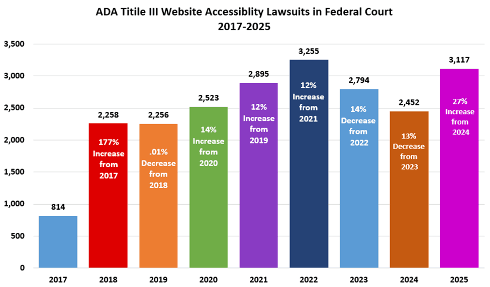 Website accessibility report showing issues to review